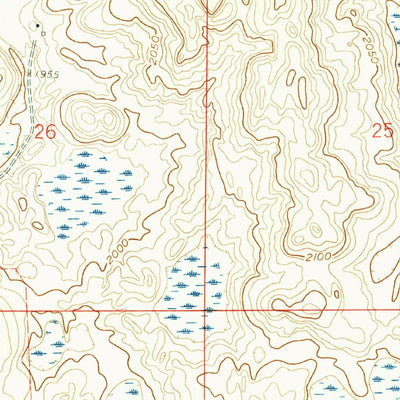 United States Geological Survey Denhoff, ND (1960, 24000-Scale) digital map