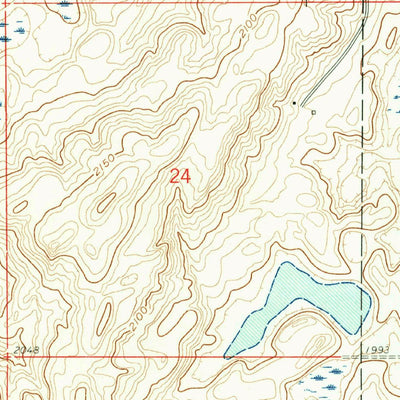 United States Geological Survey Denhoff, ND (1960, 24000-Scale) digital map