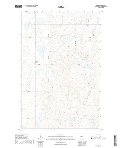 United States Geological Survey Denhoff, ND (2020, 24000-Scale) digital map