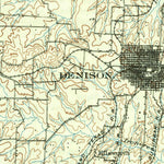 United States Geological Survey Denison, TX-OK (1901, 125000-Scale) digital map