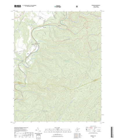 United States Geological Survey Denmar, WV (2023, 24000-Scale) digital map