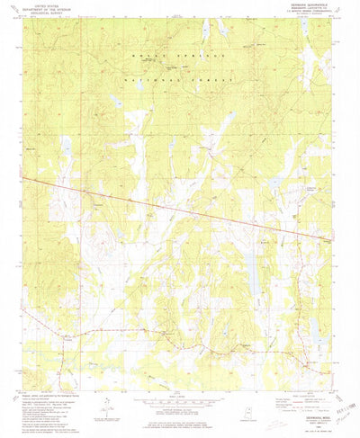United States Geological Survey Denmark, MS (1980, 24000-Scale) digital map