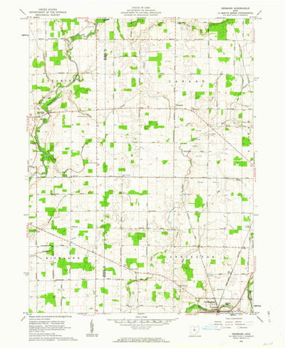 United States Geological Survey Denmark, OH (1961, 24000-Scale) digital map