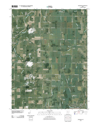 United States Geological Survey Denmark, OH (2010, 24000-Scale) digital map