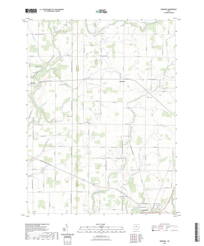 United States Geological Survey Denmark, OH (2023, 24000-Scale) digital map