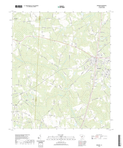 United States Geological Survey Denmark, SC (2020, 24000-Scale) digital map