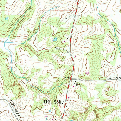 United States Geological Survey Denmark, TN (1959, 24000-Scale) digital map
