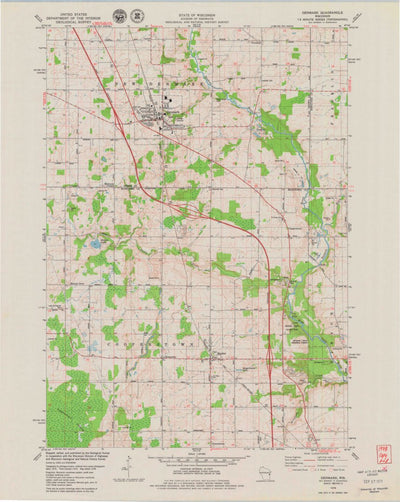 United States Geological Survey Denmark, WI (1978, 24000-Scale) digital map