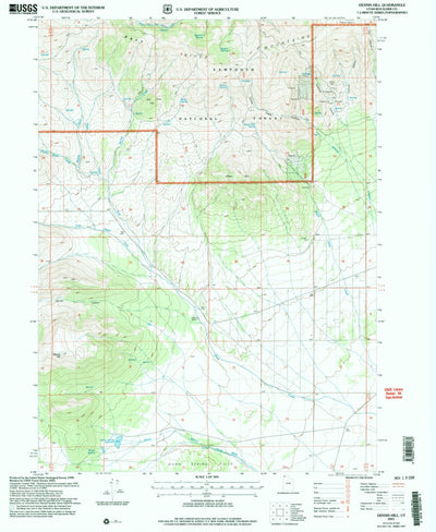 United States Geological Survey Dennis Hill, UT (2001, 24000-Scale) digital map