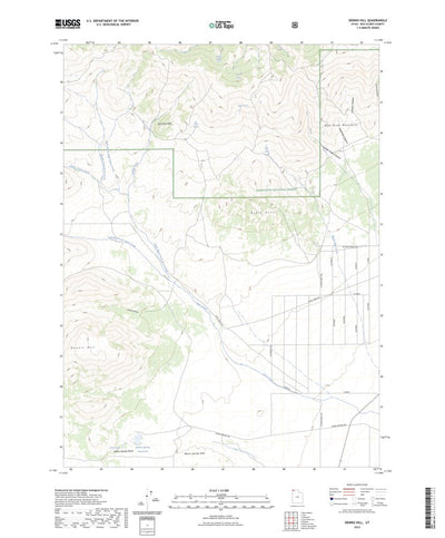 United States Geological Survey Dennis Hill, UT (2023, 24000-Scale) digital map