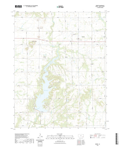United States Geological Survey Dennis, KS (2022, 24000-Scale) digital map