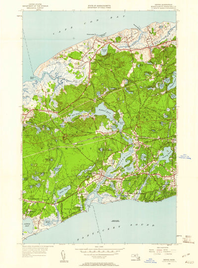 United States Geological Survey Dennis, MA (1949, 24000-Scale) digital map