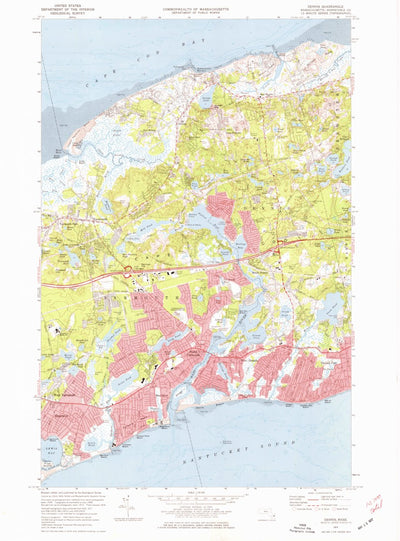 United States Geological Survey Dennis, MA (1974, 24000-Scale) digital map