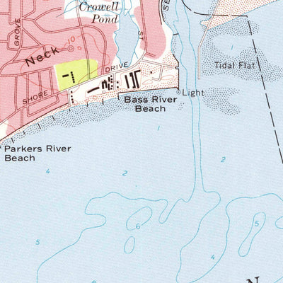 United States Geological Survey Dennis, MA (1974, 24000-Scale) digital map