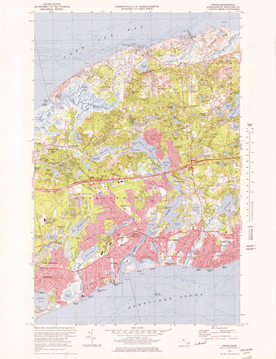 United States Geological Survey Dennis, MA (1974, 25000-Scale) digital map