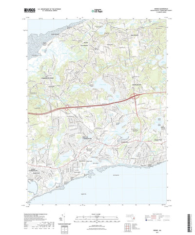 United States Geological Survey Dennis, MA (2021, 24000-Scale) digital map