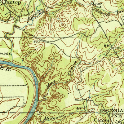 United States Geological Survey Dennis, TX (1931, 62500-Scale) digital map