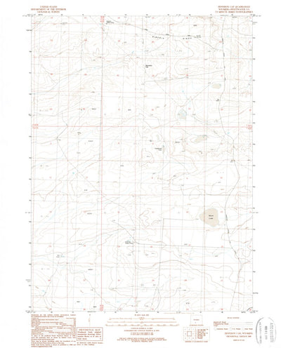 United States Geological Survey Dennison Cap, WY (1989, 24000-Scale) digital map