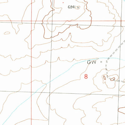 United States Geological Survey Dennison Cap, WY (1989, 24000-Scale) digital map