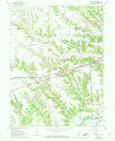 United States Geological Survey Dennison, IL-IN (1964, 24000-Scale) digital map