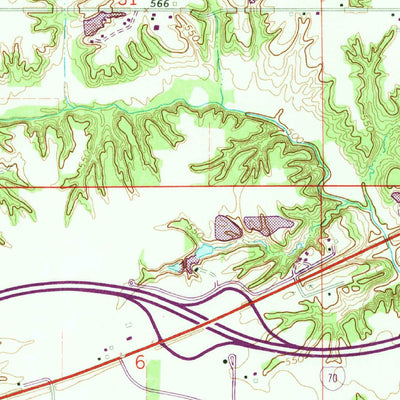 United States Geological Survey Dennison, IL-IN (1964, 24000-Scale) digital map