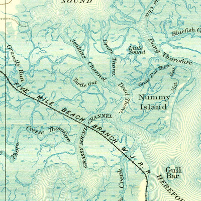 United States Geological Survey Dennisville, NJ (1894, 62500-Scale) digital map