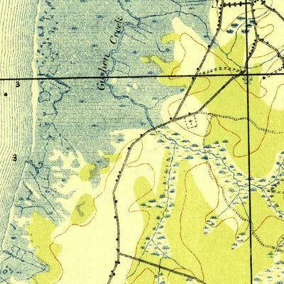 United States Geological Survey Dennisville, NJ (1919, 62500-Scale) digital map