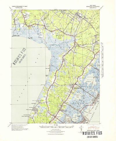 United States Geological Survey Dennisville, NJ (1941, 62500-Scale) digital map