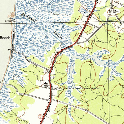 United States Geological Survey Dennisville, NJ (1941, 62500-Scale) digital map