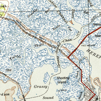 United States Geological Survey Dennisville, NJ (1941, 62500-Scale) digital map