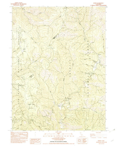 United States Geological Survey Denny, CA (1982, 24000-Scale) digital map