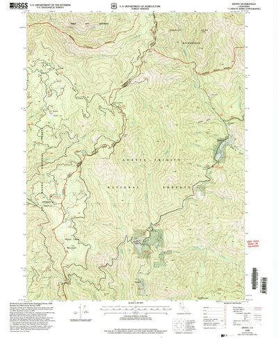 United States Geological Survey Denny, CA (1998, 24000-Scale) digital map