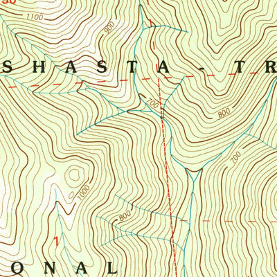 United States Geological Survey Denny, CA (1998, 24000-Scale) digital map