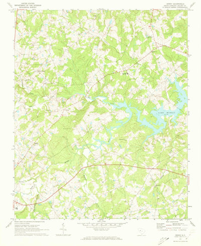 United States Geological Survey Denny, SC (1971, 24000-Scale) digital map