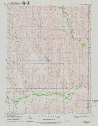 United States Geological Survey Densmore, KS (1978, 24000-Scale) digital map