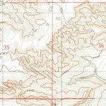 United States Geological Survey Dent Bridge NE, MT (1987, 24000-Scale) digital map