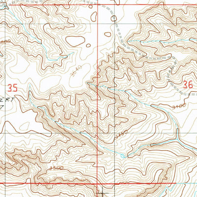 United States Geological Survey Dent Bridge NE, MT (1987, 24000-Scale) digital map