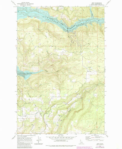 United States Geological Survey Dent, ID (1969, 24000-Scale) digital map