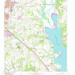 United States Geological Survey Denton East, TX (1960, 24000-Scale) digital map