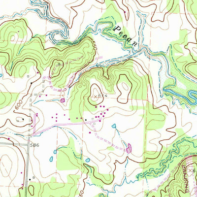United States Geological Survey Denton East, TX (1960, 24000-Scale) digital map