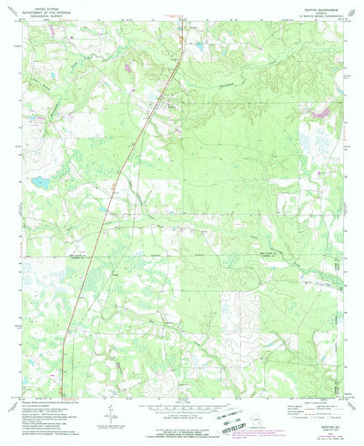 United States Geological Survey Denton, GA (1971, 24000-Scale) digital map