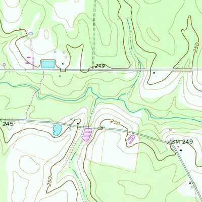 United States Geological Survey Denton, GA (1971, 24000-Scale) digital map