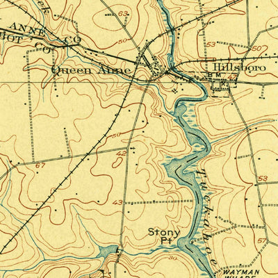 United States Geological Survey Denton, MD (1905, 62500-Scale) digital map