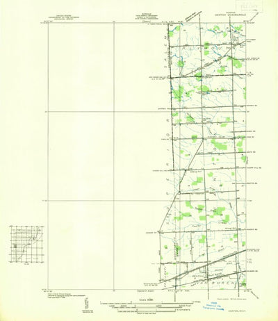 United States Geological Survey Denton, MI (1936, 31680-Scale) digital map