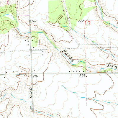United States Geological Survey Denton, MI (1969, 24000-Scale) digital map