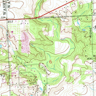 United States Geological Survey Denton, MI (1969, 24000-Scale) digital map