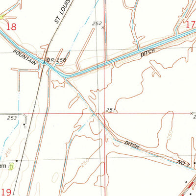 United States Geological Survey Denton, MO (1978, 24000-Scale) digital map