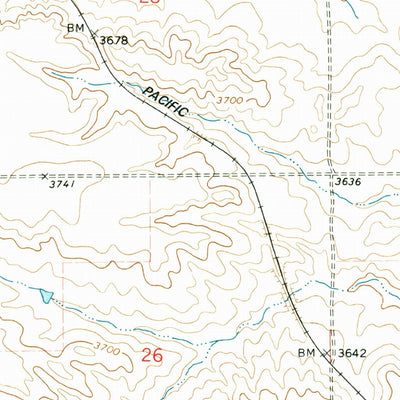 United States Geological Survey Denton, MT (1979, 24000-Scale) digital map