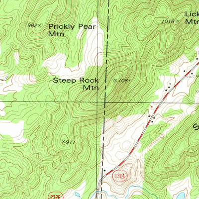 United States Geological Survey Denton, NC (1980, 24000-Scale) digital map