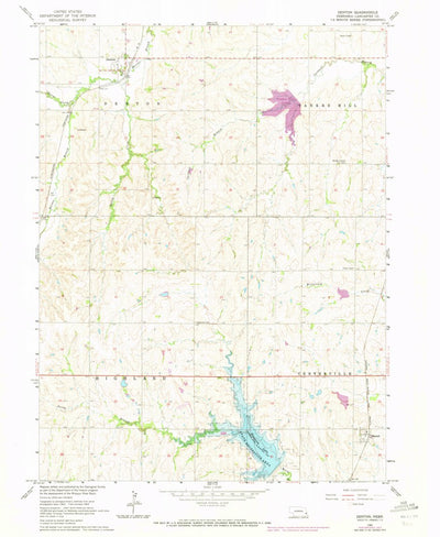 United States Geological Survey Denton, NE (1964, 24000-Scale) digital map